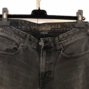 American Eagle Outfitters Men's Dark Gray  Straight  Jeans